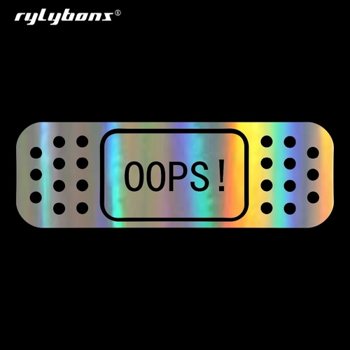 Rylybons 15*5CM OOPS! BAND AID JDM Car Bumper