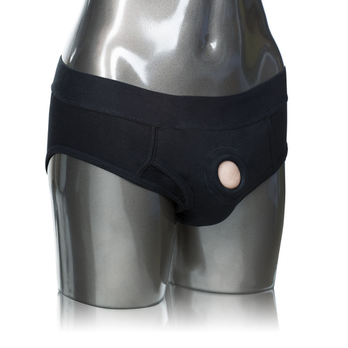 Black Packer Gear Black Boxer Brief Harness Comfort Support Panty Underwear  USA 