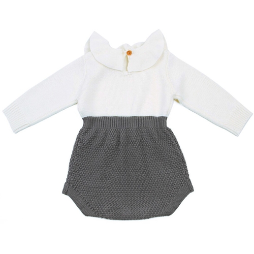 Hot Newborn Baby Girl Wool Knitting Bodysuit Top