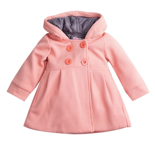 Toddler Kids Baby Girls Warm Trench Coat Hooded