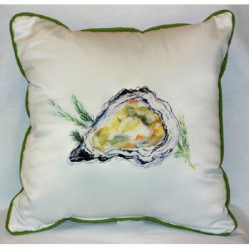 Betsy Drake ZP121 Oyster Throw Pillow- 22 x 22 in.