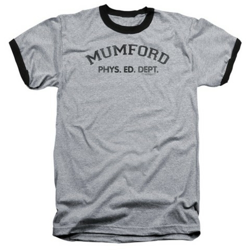 Trevco Bhc-Mumford Adult Ringer Tee, Heather-Black - Large