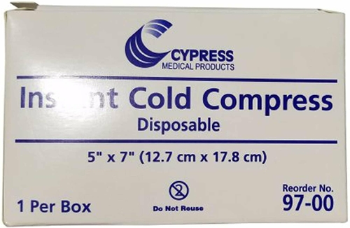 Case of 50 Instant Disposable Cold Packs Small 5 x 7. First Aid Cold