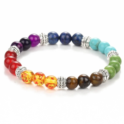 7 Natural Stone Stretch Bracelet 