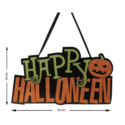 Halloween Decorations Happy Halloween 34 x 19 cm