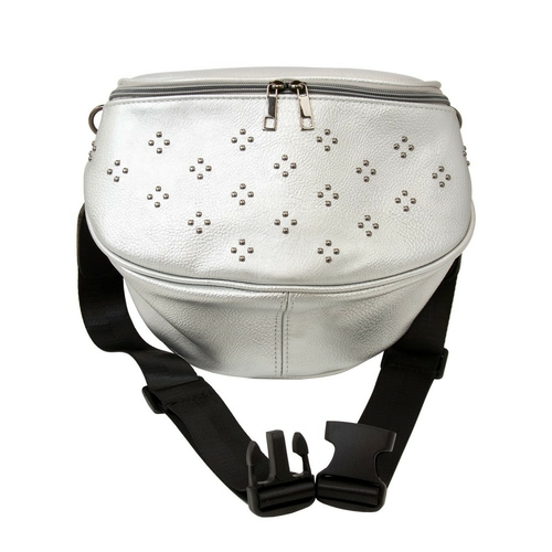 DDI 2327259 Oversize Fanny Pack in Silver Case of 12
