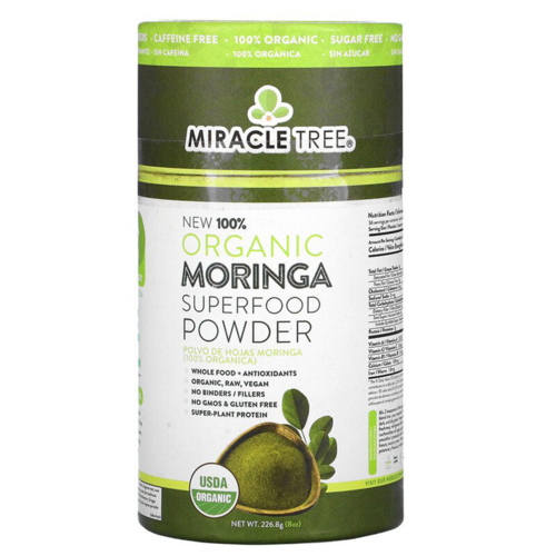 Miracle Tree's 100% Organic Moringa Canister, 8oz