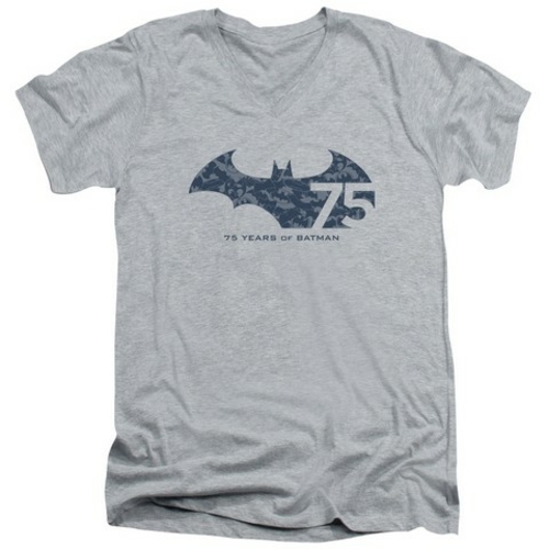 Trevco Batman-75 Year Collage - Short Sleeve Adult 30-1 Tee - Athletic