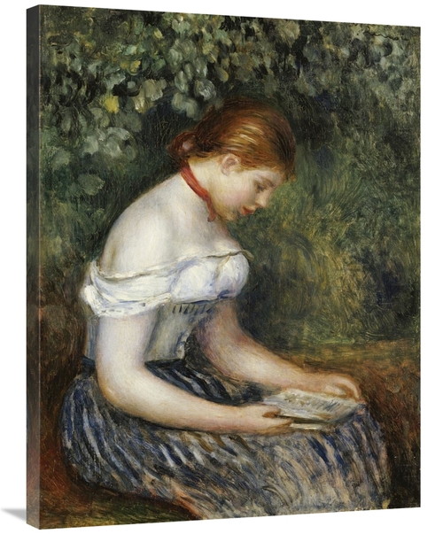 Global Gallery GCS-267108-36-142 36 in. The Reader - A Young Girl Seat