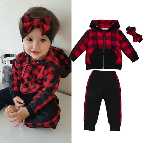 0 3Y Xmas Toddler Baby Girl Winter Clothes Sets