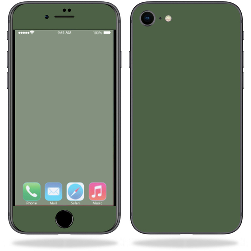 MightySkins APIPH8-Solid Olive Skin for Apple iPhone SE 2020 7 & 8 - S