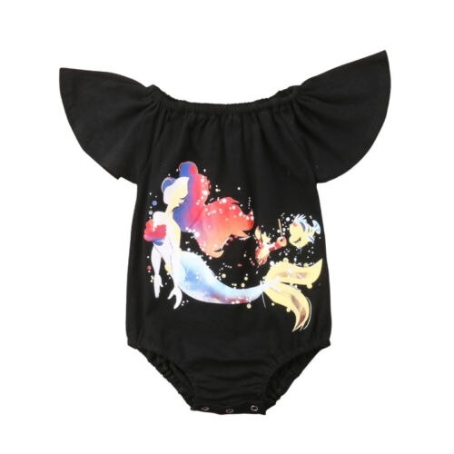 Adorable Newborn Baby Girls Mermaid Romper