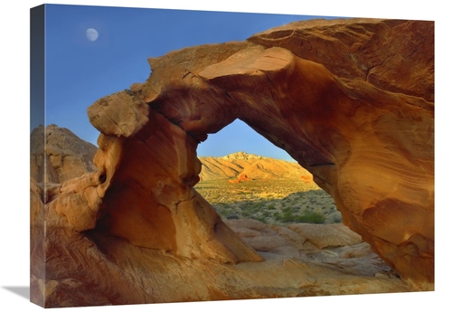 Global Gallery GCS-396386-1824-142 18 x 24 in. Arch Rock & Moon, V