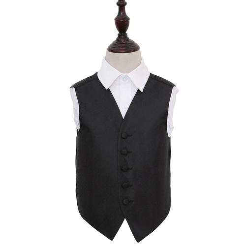 Greek Key Waistcoat - Boys - Black, 22'