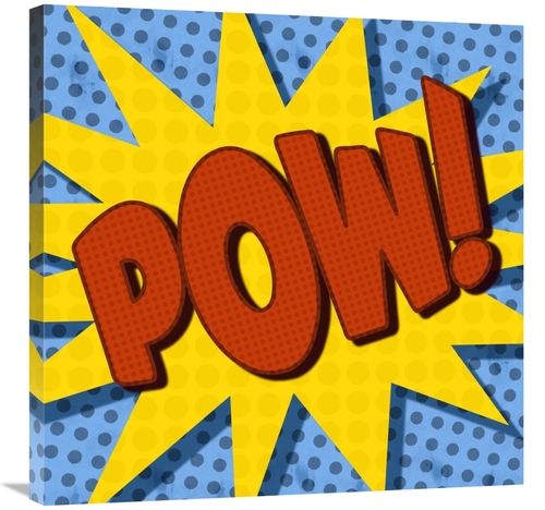 Global Gallery GCS-388378-3030-142 30 x 30 in. Word Power - Pow Art Pr