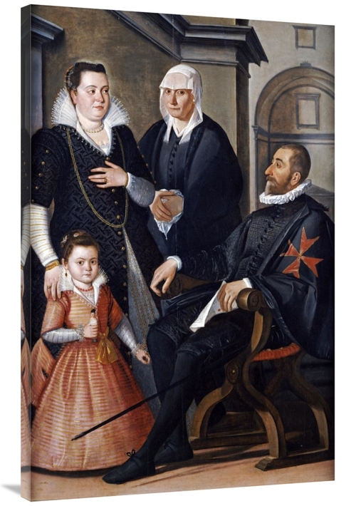 Global Gallery GCS-266220-44-142 44 in. Group Portrait of a Knight of 