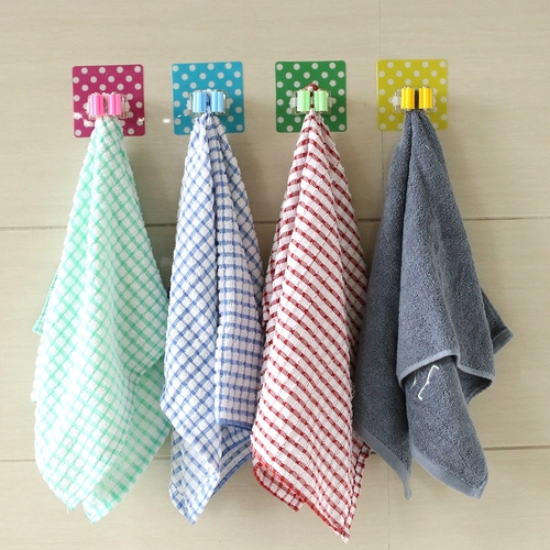 1PC 9*9cm Bathroom Mop Holder Wall Mounted Dot