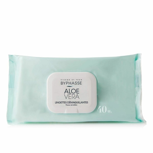 Make Up Remover Wipes Byphasse Toallitas Desmaquillantes Aloe Vera (40