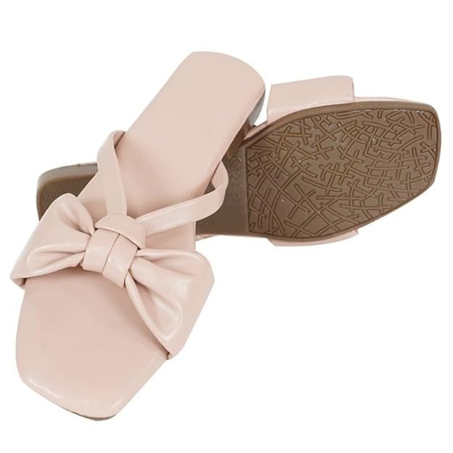 Casual Bow Flip Flops Slippers For Girls & Women (Size-36)