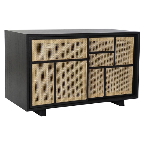 Sideboard DKD Home Decor 80 x 38 x 50 cm Natural Black Rattan