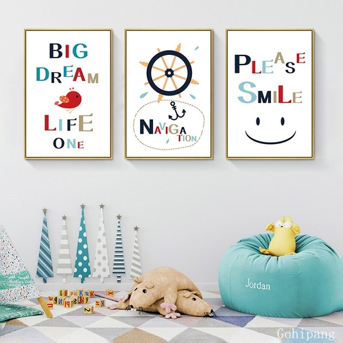 Nordic Art Cute Minimalist Creative English