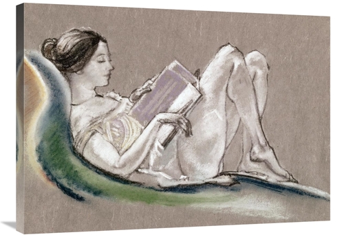 Global Gallery GCS-277282-36-142 36 in. Reclining Woman Art Print - Ar