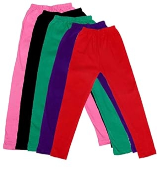 Kid's Cotton Leggings Pack of 5