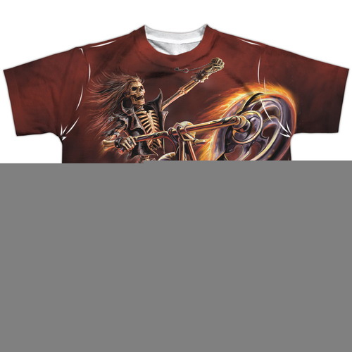 Trevco AS115-YTPP-1 Anne Stokes & Hellrider-Short Sleeve Youth Poly Cr