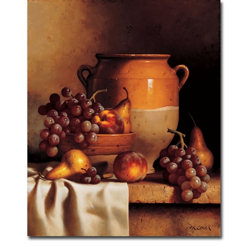 Artistic Home Gallery 2438C405CG Confit Jar with Fruit by Loran Speck 