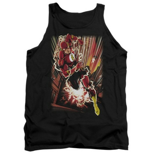 Main Trevco Jla-Street Speed Adult Tank Top- Black - 2X image