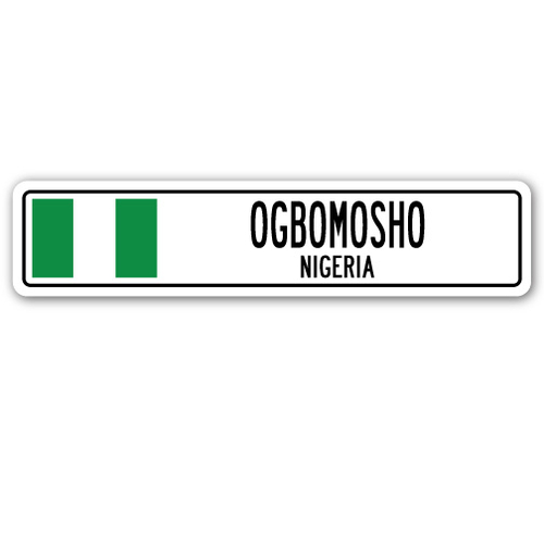 SignMission SSC-Ogbomosho Ng Street Sign - Ogbomosho, Nigeria