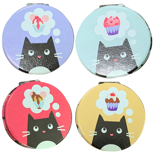 Fun Collectable Feline Fine Cat Compact Mirror