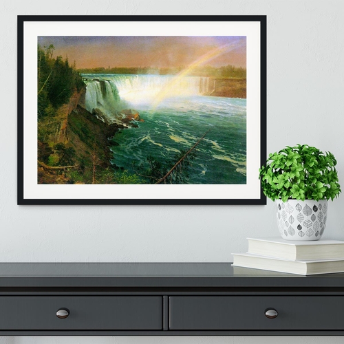 Niagra Falls by Bierstadt Framed Print