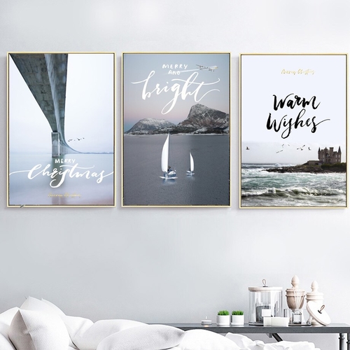 Bridge Sailboat Sea Mountain Landscape