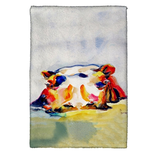 Betsy Drake KT157 Hippo Kitchen Towel