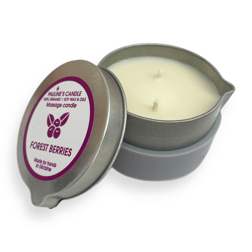 Massage spa candle Silver Moon - 100 ml. Forest berries.