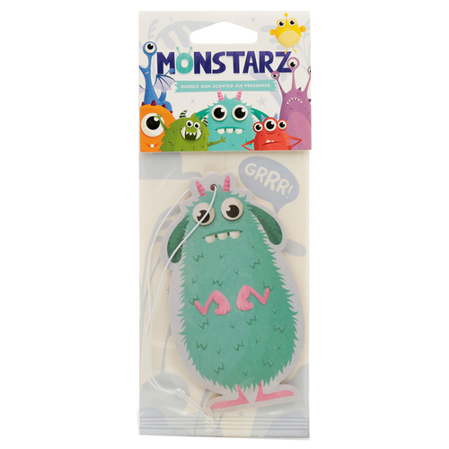 Turquoise Monstarz Monster Bubble Gum Scented Air freshener