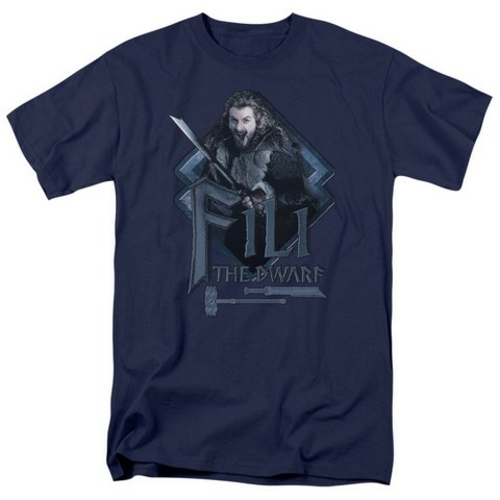Trevco The Hobbit-Fili Short Sleeve Adult 18-1 Tee- Navy - Large