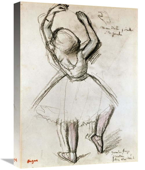 Global Gallery GCS-266190-22-142 22 in. Backview of a Dancer Art Print