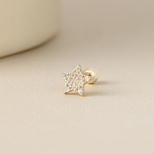 14K (58.5%) SOLID GOLD MARIS PIERCING