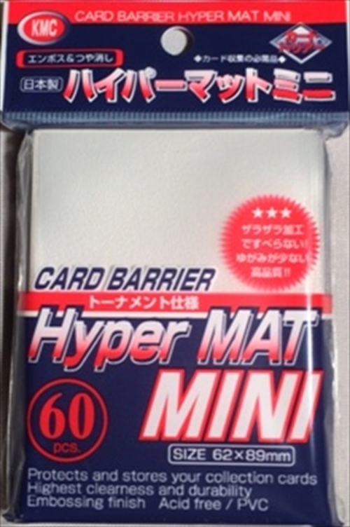 KMC Sleeves MHM1577 Deck Protectors Mini Hyper Clear, Pack - 60
