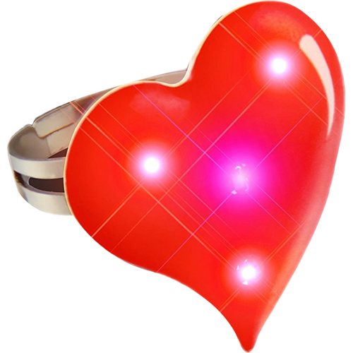 Blinkee 511000 Funky Heart Ring Flashing Body Light Lapel Pins