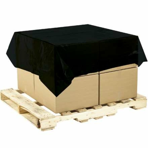 Box Partners PC85 60 x 60 in. 1.5 Mil Black Top Sheeting