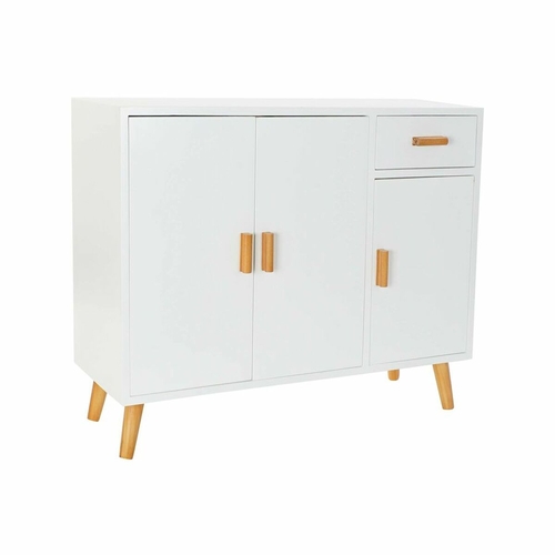Sideboard DKD Home Decor   White 90 x 33 x 74 cm Wood Brown MDF Wood