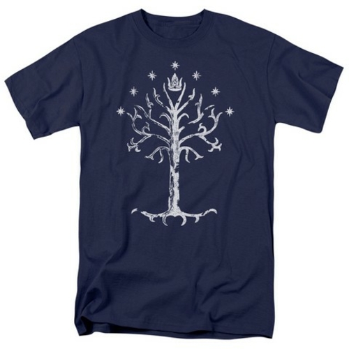 Trevco Lor-Tree Of Gondor Short Sleeve Adult 18-1 Tee- Navy - 5X