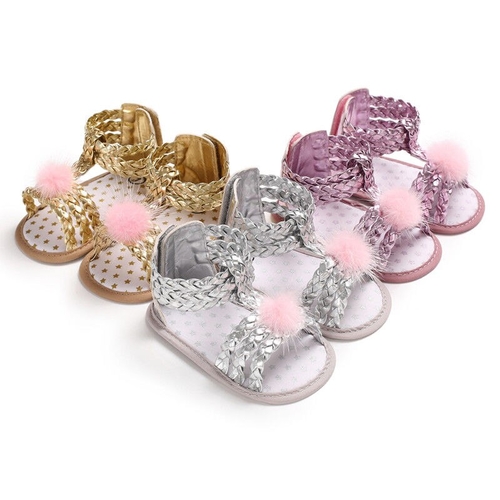 Newborn Baby Girl Soft Sole Crib Shoes Infant