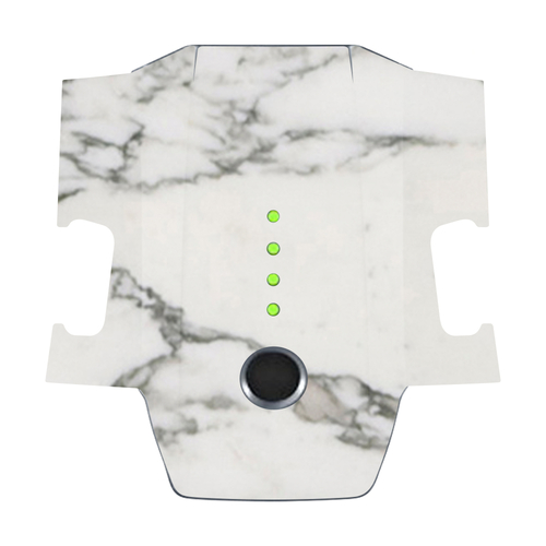 MightySkins DJMAVBAT-White Marble Skin Decal Wrap for DJI Mavic Pro Ba