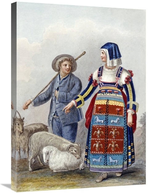 Global Gallery GCS-268006-30-142 30 in. Costume Studies Art Print - Xa