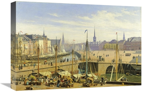 Global Gallery GCS-268483-22-142 22 in. A View of Copenhagen Art Print