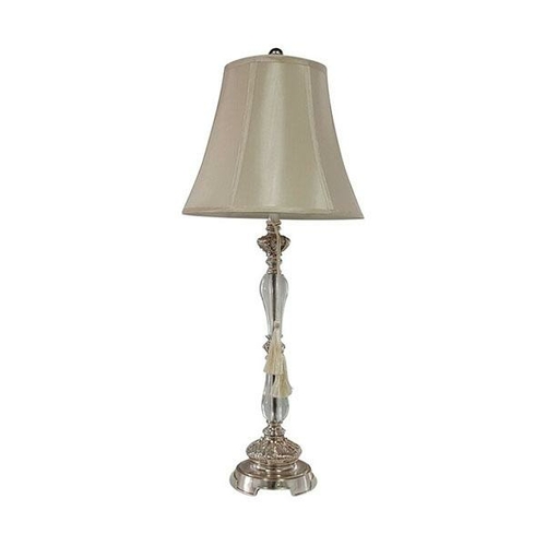 2 Felicienne Champagne Table Lamp With Cream Shade